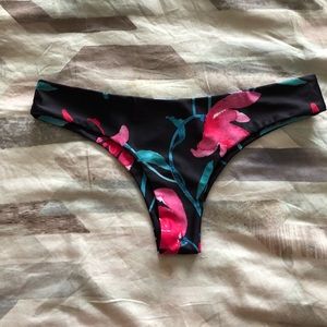 Cheeky bikini bottom - moon flower